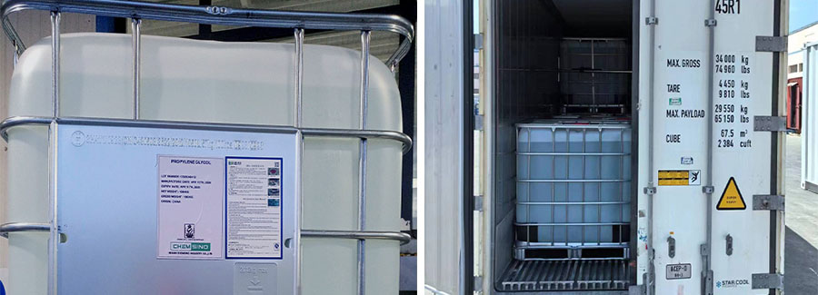 CHEMSINO FOOD GRADE PROPYLENE GLYCOL SHIPPED TO TURKEY