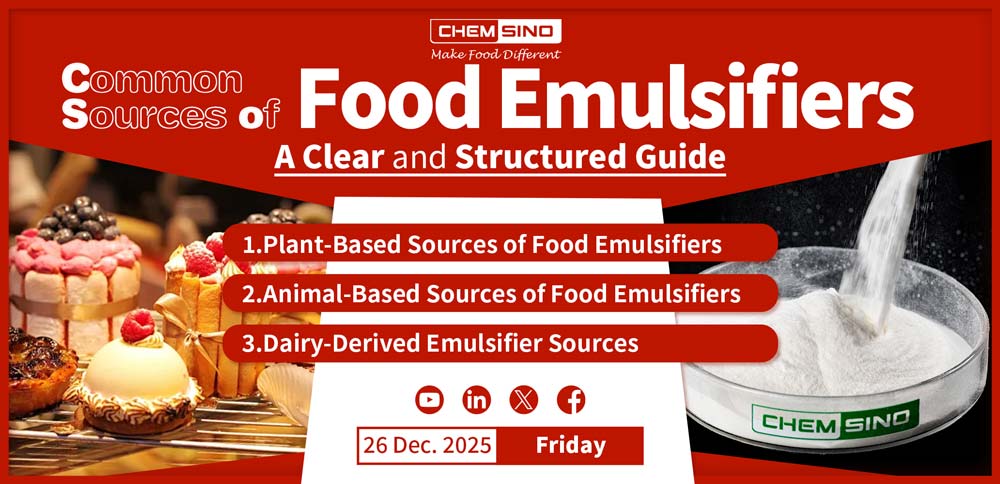 一般的な食品源である乳化剤
