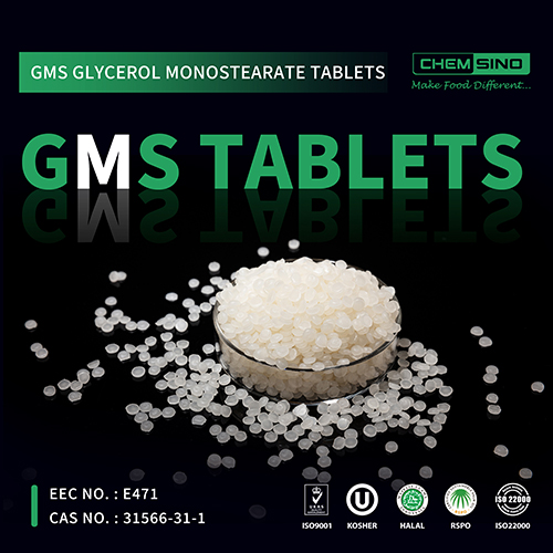 China Emulsifier Manufacturing Glycerol Monostearate Tablets CAS NO.31566-31-1