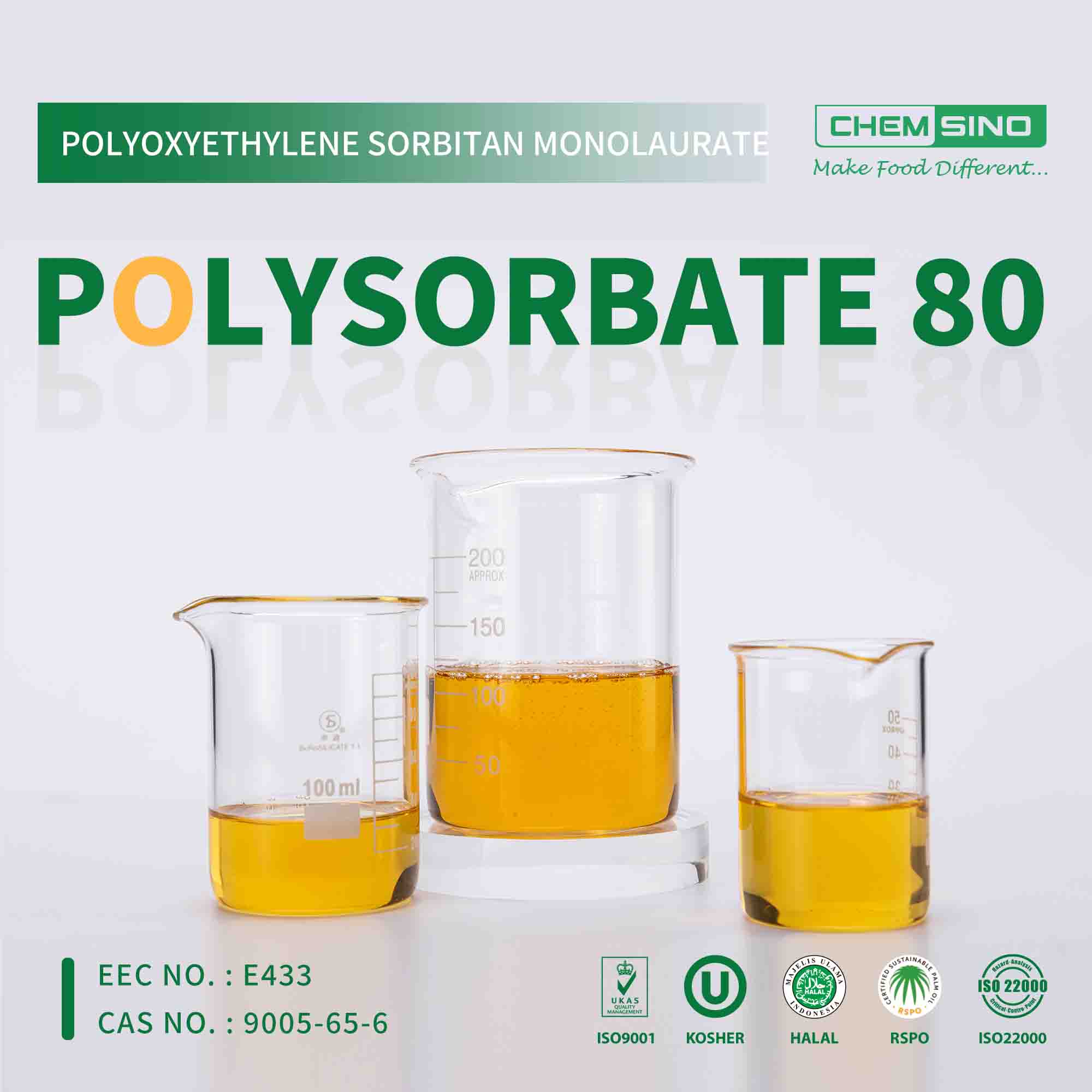 Polysorbate 80 Emulsifier Uses in Food and Cosmetics
