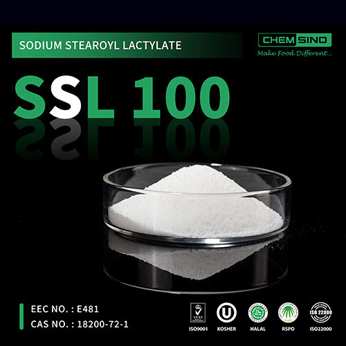 Food emulsifier Sodium Stearoyl Lactylate SSL 100% CAS NO.25383-99-7