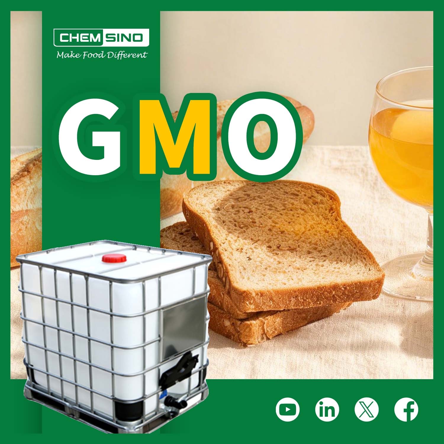 Food Grade Glycerol Monooleate GMO Emulsifier for Bakery